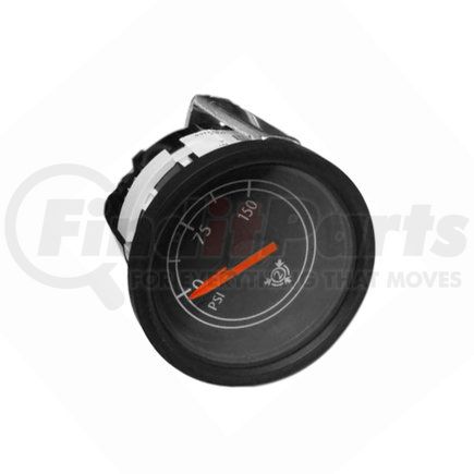 Freightliner W22-00008-071 Air Pressure Gauge - Secondary, Polished, Black Bezel, White Backlight