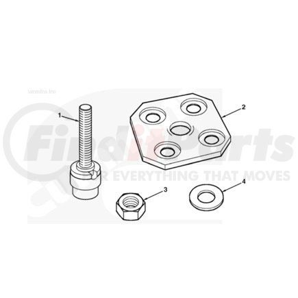 Cummins 4919358 Cummins Four Valve Spring Compressor Kit for ISX, Signature, ISX15 - 4919358