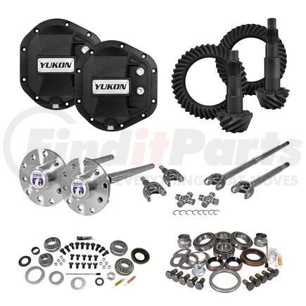 Yukon YGK016STG4 Stage 4 Re-Gear Kit upgrades front/rear diffs; 24 spl; incl covers/fr/rr axles