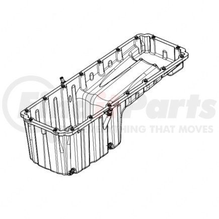 Detroit Diesel A4710108913 OIL SUMP DD13 EPA07/EPA10/GHG17, REAR SUMP