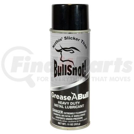 Bullsnot! 10899005 GreaseABull Spray Grease Metal Lubricant White Grease Spray Water-Resistant, 11 Oz.