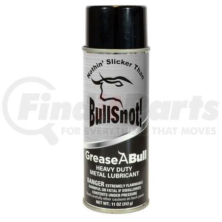 Bullsnot! 10899016 GreaseABull Spray Grease Metal Lubricant White Grease Spray Water-Resistant, 11 Oz.