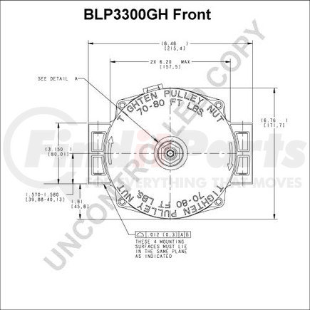 Leece Neville BLP3300GH High Output Alternator