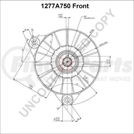 Leece Neville 1277A750 High Output Alternator