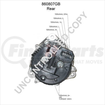 Leece Neville 860807GB High Output Alternator