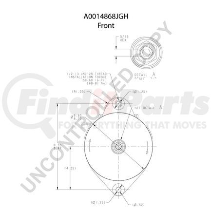 Leece Neville A0014868JGH High Output Alternator
