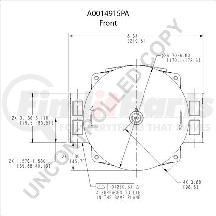 Leece Neville A0014915PA High Output Alternator