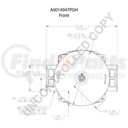 Leece Neville A0014947PGH High Output Alternator