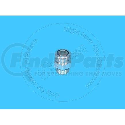 Blumaq 6V8635 Hydraulic Coupling / Adapter - Steel, 1.5 in. Long, Straight, with Center Hex