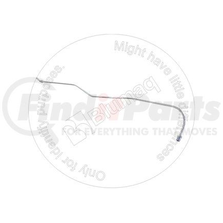 Blumaq 9K9207 Brake Hydraulic Line - Front, Steel, with Nut Connector