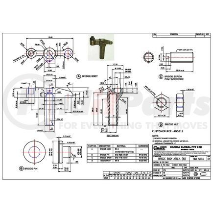 Blumaq 1011817 Engine Rocker Arm Bridge