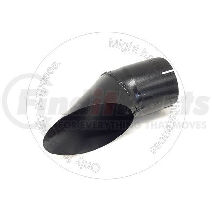 Blumaq 2552900 Diesel Exhaust Fluid (DEF) Filler Pipe - Aluminum, 12.06" Length, 5.28" OD, 60 Deg. Bend, Clamp-On