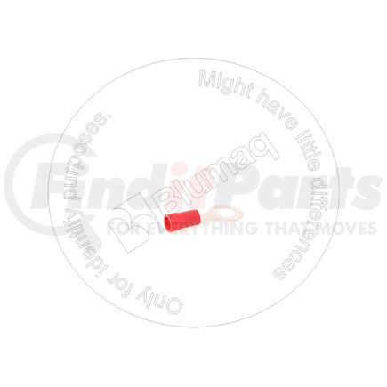 Blumaq 2L8058 Ring Terminal - 8 AWG, Red, Insulated
