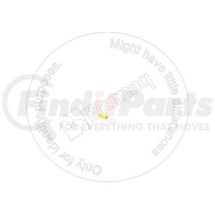 Blumaq 2L8067 Ring Terminal - 33.5 mm. Long, 12-10 AWG, Yellow, Insulated