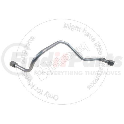 Blumaq 2W2927 Fuel Injector Line - Steel, 0.3" ID, .37" OD, with Both End Fittings