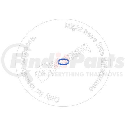 Blumaq 1672303 U-Cup Seal - Type A Shape, 1.97 in. ID, 2.35 in. OD
