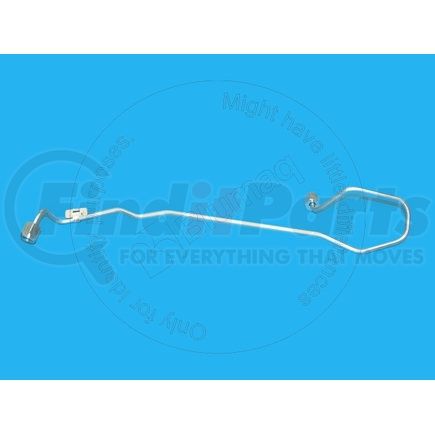Blumaq 1917944 Fuel Injector Line - 19" Long, 1.85 mm. ID, with Collar and Swivel Nut on Both Ends