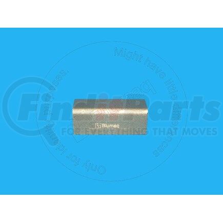 Blumaq 4461524 Circle Blade Wear Strip - Brass, 4.72 in. Long, 0.37 in. Thick