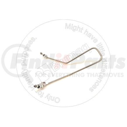 Blumaq 5I8044 Fuel Line - Steel, 0.24" OD, with Fitting on Both Ends