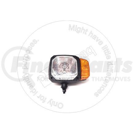 Blumaq VO11170059 Headlight - Left, Combination, 12V, Clear Lens, Black Housing