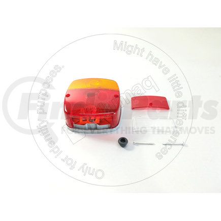 Blumaq VOE11039553 Tail Light - Red and Amber Combination, Square