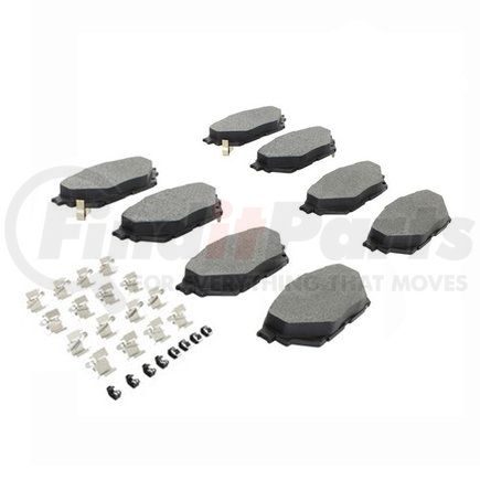 MPA Electrical 1001-1682M Quality-Built Premium Semi-Metallic Brake Pads w/ Hardware