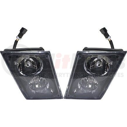 Torque Parts TR002-VLFL2-L Fog Light - Driver Side, with Halogen Bulbs, DOT and SAE Approved, for 2003-17 Volvo VNL