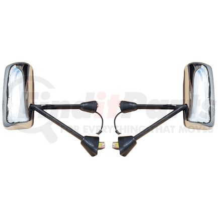 Torque Parts TR045-KMC-R Door Mirror - Passenger Side, Chrome, Power, Heated, for 1990-2012 Kenworth T T600/T660/T800