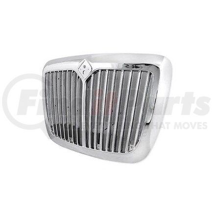 Torque Parts TR042-INGR Grille - Front, Chrome, with Bug Screen, for 2008-2018 International Prostar Trucks