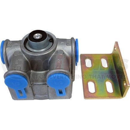 Torque Parts TR103009 R-12 Air Brake Relay Valve - Horizontal Mount, (2) 1/2" Delivery Ports, 1/4" Control Port, (2) 3/4" Supply Port