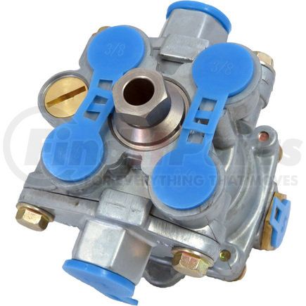 Torque Parts TR110170 Air Brake Spring Brake Valve - Trailer, (4) 3/8" Delivery Ports, 3/8" Supply/Control Ports, (2) 1/2" Reservoir Ports