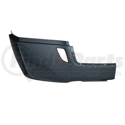 Torque Parts TR443-FRSB-R Bumper Cover, RH, Outer, without Fog Light Holes, for 2018+ Freightliner Cascadia