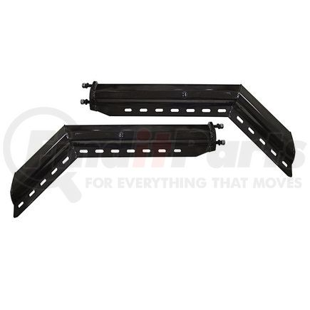 Torque Parts TRMFH305 Mud Flap Hanger - 30 in. Black, 45 Degree Angled, 2-1/2" Bolt Pattern