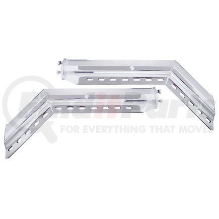 Torque Parts TRMFH306 Mud Flap Hanger - 30 in. Chrome, 45 Degree Angled, 2" Bolt Pattern