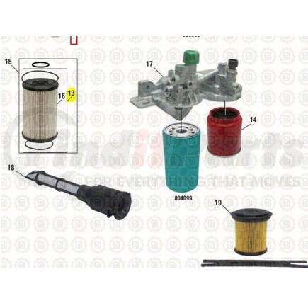 PAI 450525 Fuel Filter - 2004-2015 International DT570/DT466E HEUI Engines Application