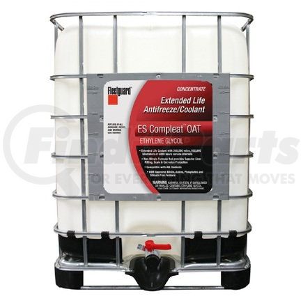 Fleetguard CC36074USR Engine Coolant - ES Compleat™ OAT*, EG 50/50 Premix, 275 Gallon Plastic Tote (1040L), for Cummins Engines