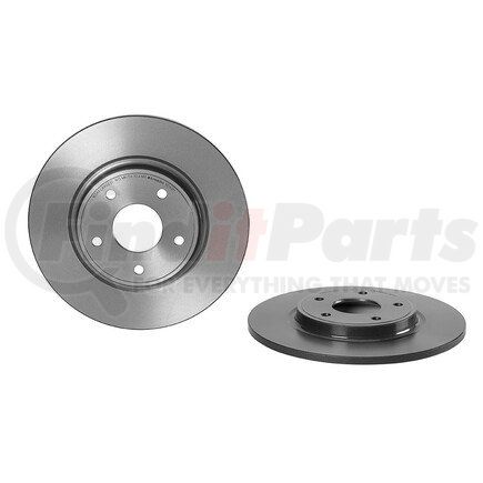 Brembo 08.N249.11 Premium UV Coated Rear Brake Rotor