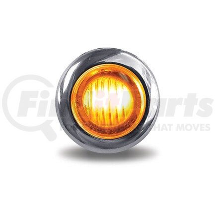 TRUX TRX-140 Marker Light - Amber, LED, 3 Diodes,  40 mA, Polycarbonate Lens, IP67 Rating, Fits Standard 3/4" Hole