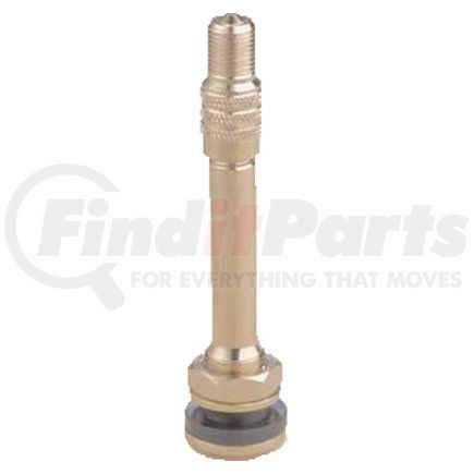 Haltec TV-416LF Tire Valve Stem - Nickle Finish, 0.453" Valve Hole, for Ford "Cutaway" Series with Dual Wheels