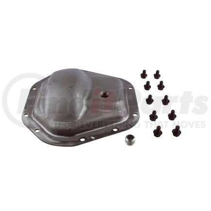 Dana 2014220 Differential Cover - DANA 60 Axle, Front And Rear, Steel, Plain, Natural, 10 Bolts