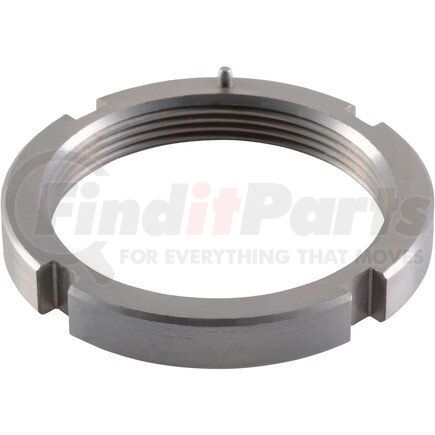 Dana 660568 Spindle Nut - Inner, Steel, 2.000-16 Thread, Round Slotted, with Roll Pin