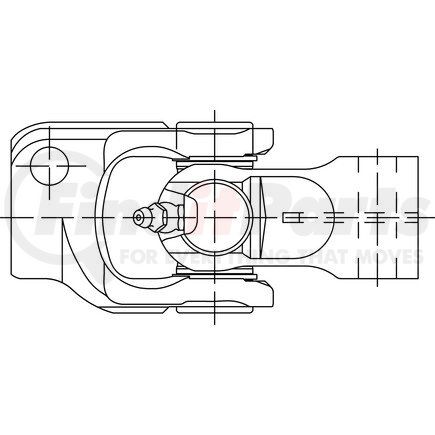 Dana 908256-10SX Steering Shaft Slip Joint - Steel, with Installation Kit
