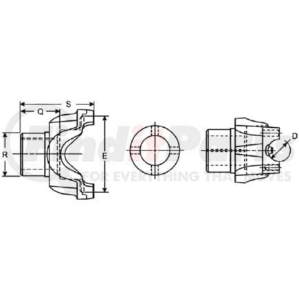 Dana 4-4-7711-1M End Yoke