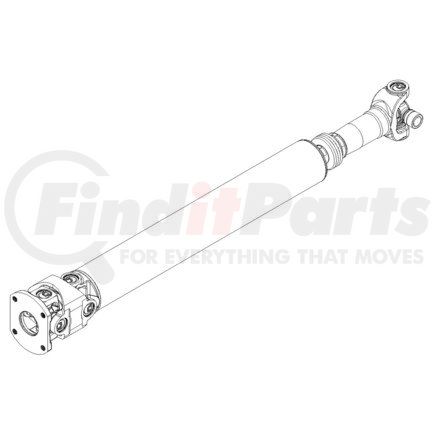 Dana 5007505-981M Drive Shaft - 1410 Series, Steel, 3.500 x 0.083 in. Tube, 54 in. Length, 2.649 in. Slip