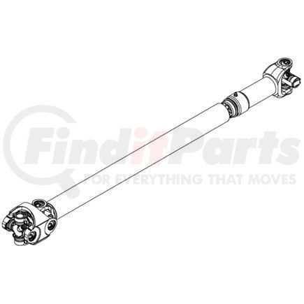 Dana 5009642-2600 1310 Series Drive Shaft - 1.52 Inboard Spline, 3.05 in. Max Slip