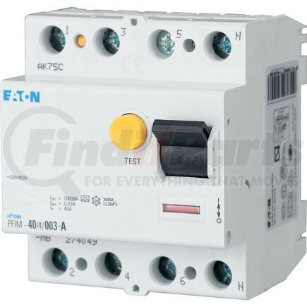 Eaton 235415 Residual Current Circuit Breaker - 63A, 4p, 100mA, PFIM Type AC, MW