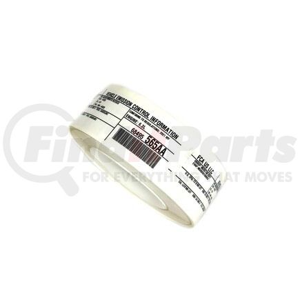 Mopar 68495566AA Emission Label