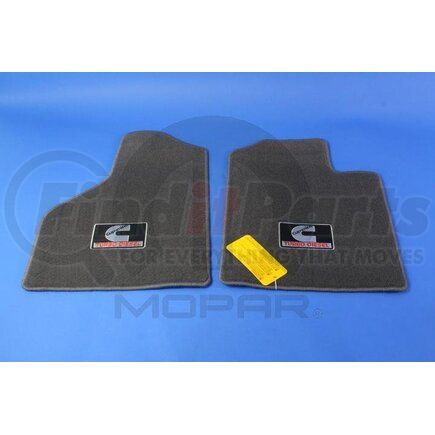 Mopar 82209557AC Floor Mat - Front, with Cummins Logo, for 2006-2010 Dodge Ram