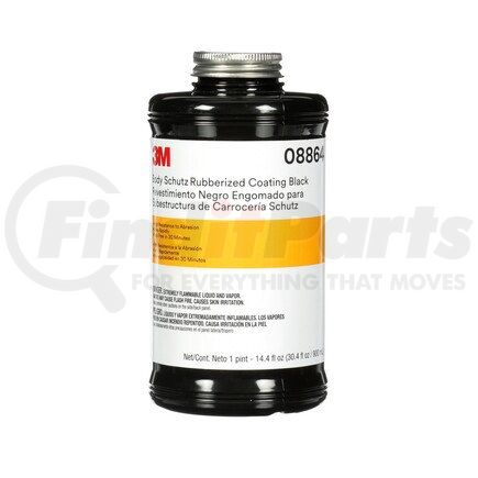 3M 08864 Body Schutz Rubberized Coating Black 1 qt, Item # 08864 (HazMat)