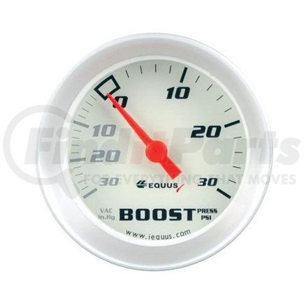 Equus Products 8257 Vacuum/Boost Gauge - Analog, 2.063" Gauge, 2" Gauge Depth, 30 in. Hg / 30 PSI, Full Sweep, Mechanical